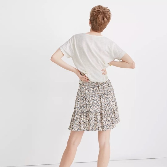 Madewell white Textured V-Neck Setlist Boxy Top size large NWT - Picture 4 of 9